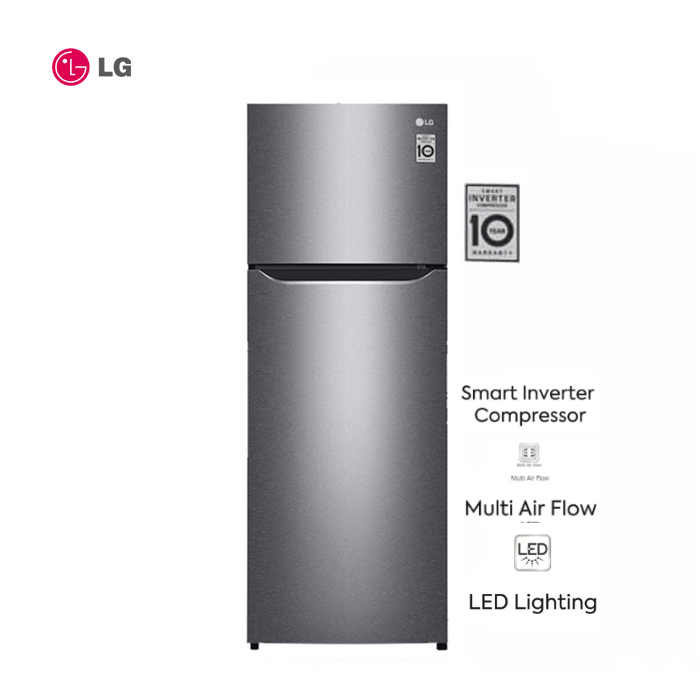 LG Kulkas 2 Door Smart Inverter Compressor 225 L - GN-B215SQMT